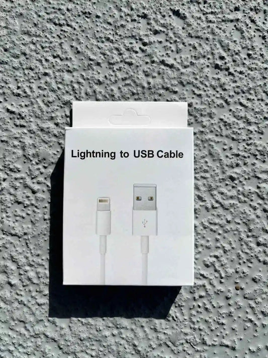 The box with a Lightning to USB cable.