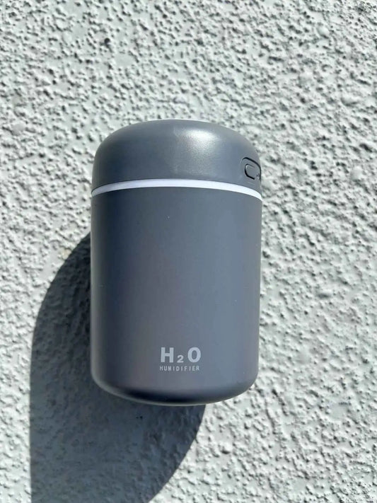 A grey humidifier on the front side.