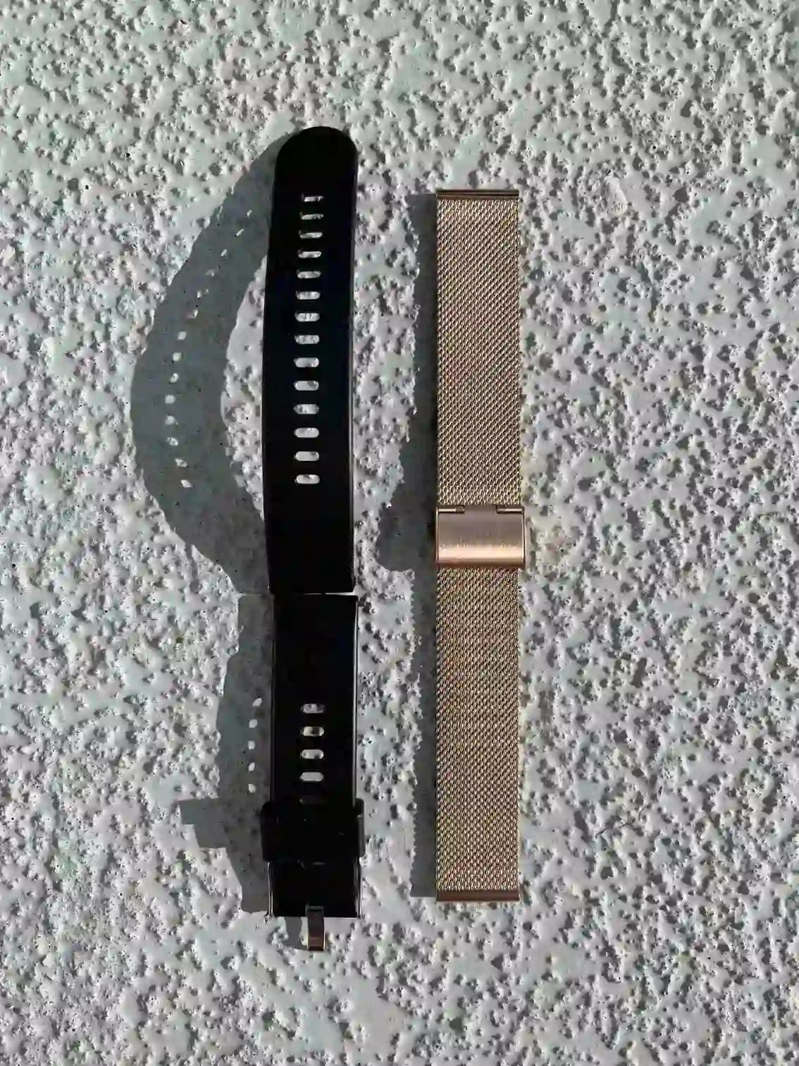 Strips for a gold smartwatch.