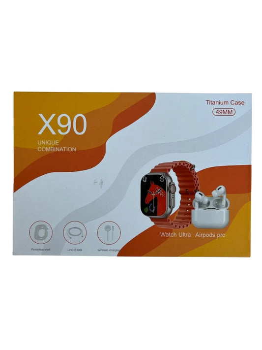 X90 Ultra Smartwatch & Earbuds Pro Combo